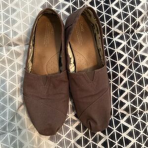 Women’s Brownish Grey Tom’s. Size 12.